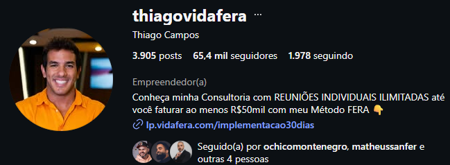 Thiago Vida Fera