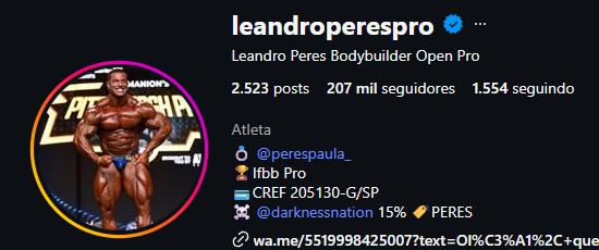 Leandro Peres Bodybuilder Open Pro